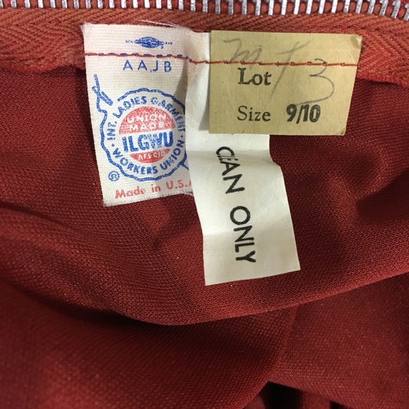 Vintage scoop neck lace trim maxi dress red size 6 - Picture 2 of 8